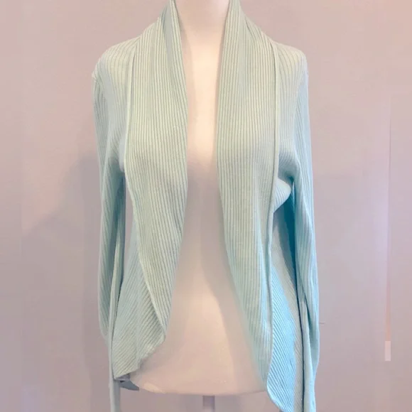 Leith soft ribbed shawl cardigan sweater - Picture 2 of 6